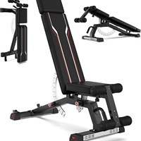 Chaise de fitness multifonctionnelle pliable en métal 128 cm pour presse à haltères, équipement de musculation pour hommes, aide aux sit-up extra-résistante