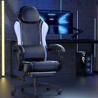Chine Vente en gros Nouvelle technologie Logo personnalisé Chaise d'ordinateur en cuir Support à 6 points pivotant Fauteuil de jeu de levage de course à haut dossier
