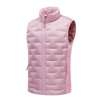 Gilet coupe-vent de haute qualité OEM en gros, veste d'hiver chaude personnalisée pour homme, gilet matelassé design, 50% de garnissage en duvet de canard blanc