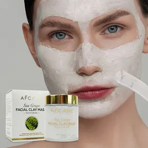 Miglior maschera di argilla senza parabeni crema idratante e pulizia profonda e fango vulcanico & mare uva olio maschera di argilla di controllo