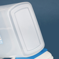 Distributeur de boissons en plastique transparent de 1,8 L avec couvercles, pichet à jus de grande capacité, pots de jus pour les entreprises, verres personnalisés, vente en gros