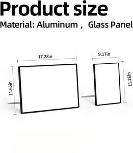 Cadre d'affichage de table personnalisé, panneau de menu publicitaire, présentoir de bureau, boîte lumineuse LED pour menu, support de signalisation pour restaurant, bar, café - Product Image 6