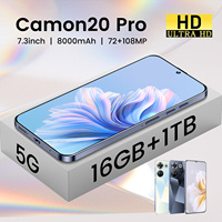 Camon 20 Pro 16+1TB, Pantalla HD de 108MP y 7.3 Pulgadas, Batería de 8000mAh, 5G, Doble SIM, LTE, Huella Dactilar en Español