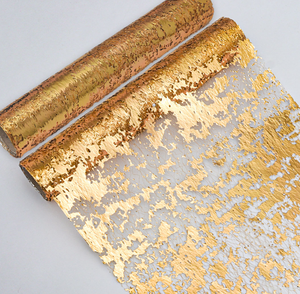 DAMAI Disposable <b>Gold</b> Foil Printed <b>Table</b> <b>Runner</b> Decorative <b>Table</b> Mat for Wedding Home Dining <b>Table</b> Party Decoration - Product Image 4