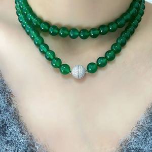 FYXL1218 Imitation Pearl Gold Plated Trendy Wedding Beaded <b>Long</b> <b>Necklace</b> - Product Image 2