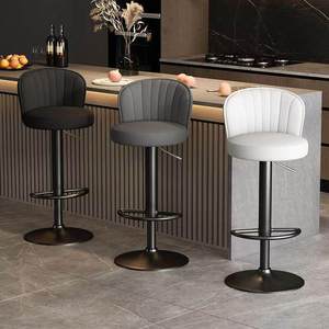 Chaises de bar à dossier souple en gros, vente directe d'usine, tabourets de bar au design simple avec dossier <span class=keywords><strong>pour</strong></span> <span class=keywords><strong>cuisine</strong></span> - Product Image 2