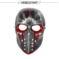 Masque effrayant sanglant et vieilli style vintage pour Halloween, idéal pour les fêtes d'horreur et les déguisements