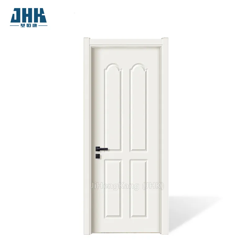 JHK-P16 articles les plus populaires Portes intérieures en PVC pour les maisons portes en bois design moderne porte battante en bois de bonne qualité