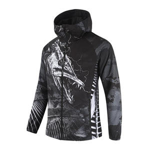 Vêtements de pêche en mer personnalisés sublimés imperméables, vêtements de pêche en Australie pour hommes, impression, protection UV, vestes de pêche en polyester - Product Image 3