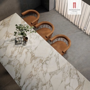 Lastra in Pietra Sinterizzata Artificiale Calacatta Gold 1600x3200x12mm Finitura Lucida in Porcellana per Pareti <span class=keywords><strong>e</strong></span> Pavimenti - Product Image 6