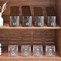 Étagère à chaussures pliable multifonctionnelle moderne et simple à double niveau grande capacité en plastique pour salon, mobile