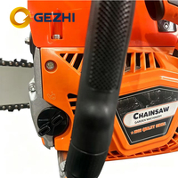 Tronçonneuse à essence GEZHI CS451N 45cc OEM 1800W avec guide-chaîne de 18 pouces pour la coupe du bois