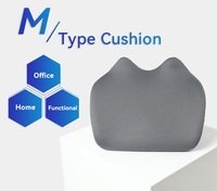 Oreiller de soutien lombaire en mousse à mémoire de forme orthopédique et coussin de siège tricoté voiture fauteuil roulant maison hôtel bureau cuisine chaise en forme de M