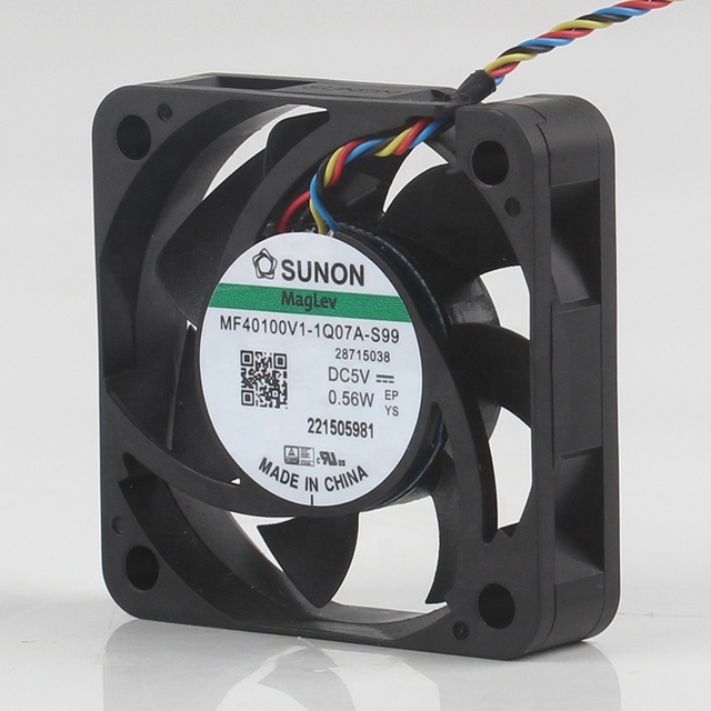 Original Sunon 12V 24V 48V DC 5V 0.56W AC EC 4010 40X40X10MM 4CM PWM High Airflow Silent 4-wire MF40100V1-1Q07A-S99 Cooling Fan