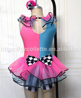 Robe de ballet style western pour filles, tenue de danse pour enfant avec tutu, costume de scène, justaucorps, robe tutu de clown