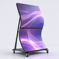 Layar Video LED Lipat S-Curve Fleksibel P2.5 4K HDR10, Layar Lunak Kreatif dengan Garansi 2 Tahun untuk Pameran dan Periklanan Dalam Ruangan