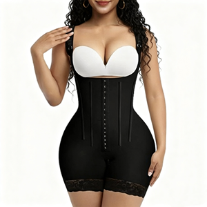 Faja colombienne respirante et écologique pour femme avec bretelles ajustables pour le contrôle de la taille et de la silhouette - Product Image 1