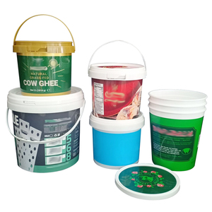 Ruly tùy chỉnh màu thực phẩm cấp PP nhựa xô niêm phong mạnh mẽ có thể tái chế Kích thước 500ml-20l để đóng gói Cookie đồ uống vật nuôi - Product Image 2