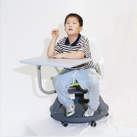 Chaise moderne de formation ergonomique en plastique pour réunion avec bloc-notes