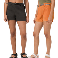 Shorts cargo pour femme, grande taille, taille mi-haute, à boutons, séchage rapide, style urbain décontracté, avec ceinture à boucle à pression, été, vente en gros et personnalisables