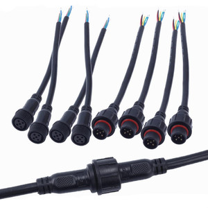 5 Pins 0.3mm2 AWM <span class=keywords><strong>2464</strong></span> PowerสายไฟIP67 กันน้ำสายเชื่อมต่อ - Product Image 3