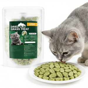 Confezione Personalizzabile per Erba da <span class=keywords><strong>Gatto</strong></span> 100g Snack Liofilizzati per Rimuovere i Noduli di Pelo per Gatti - Product Image 1