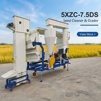 Nettoyeur et Trieur de Graines 5XZC Haute Efficacité avec Système de Nettoyage à Double Air et Moteur, Capacité 7000-7500kg/h