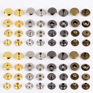 Cao cấp vô hình bốn nút, nút miễn phí, Vòng lồng vào nhau nút kim loại cho áo khoác xuống - Product Image 4