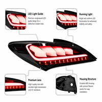 Ensemble de feux arrière LED BK pour Hyundai Genesis Coupé 2009-2013, clignotants séquentiels, plug and play