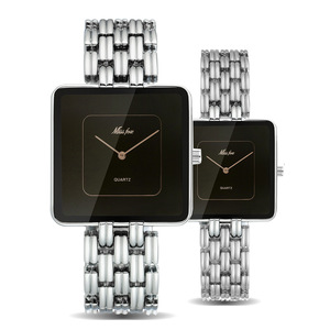 MISSFOX 2176 Orologi da <span class=keywords><strong>Donna</strong></span> Minimalisti ed Eleganti, Quadrante Quadrato Oro e <span class=keywords><strong>Nero</strong></span>, Movimento al Quarzo, per il Medio Oriente - Product Image 4