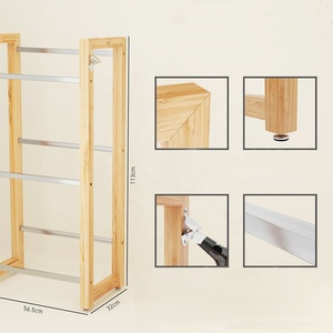 Étagère à boissons <span class=keywords><strong>en</strong></span> bambou à 3 niveaux, support pour caisses de bière, certifié qualité alimentaire, porte-<span class=keywords><strong>vin</strong></span>, étagère de rangement pour boissons pour la cuisine - Product Image 4