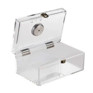 Humidor <span class=keywords><strong>de</strong></span> Acrílico Transparente al por Mayor con Higrómetro Digital, <span class=keywords><strong>Vitrina</strong></span> con Revestimiento <span class=keywords><strong>de</strong></span> <span class=keywords><strong>Cedro</strong></span> para Coleccionables - Product Image 6