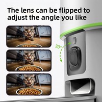 Distributeur automatique de nourriture pour animaux de compagnie avec surveillance vidéo à distance, programmable, alimentation programmée avec contrôle des portions pour chatons et chiots