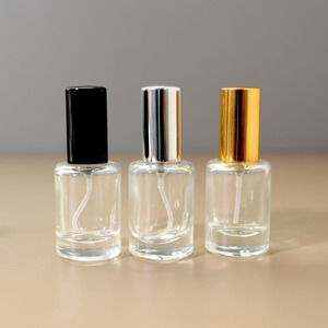 Stock Transparent Glass Perfume Refill <b>Bottle</b> 10ml Press Type Portable Travel <b>Spray</b> <b>Bottle</b> <b>Empty</b> Cosmetic Atomizer - Product Image 3