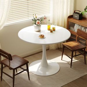 Light Luxury Modern Apartment Dining <strong>Table</strong> and Chair Combination Waterproof Durable Eco-Friendly Manmade Board with Metal Legs - Product Image 3