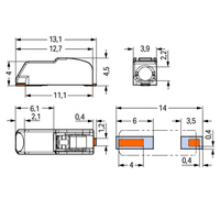 1 Set 5 broches 221-415 Deutsch Connector Light Fuel Line Quick Connector Wire to Wire Connectors