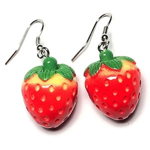 Pendientes Divertidos de Goma con Forma de Pato, Oso de Goma, Pez Dorado, Botella de Agua, Fresa, Hongo, Mariposa, Nube, Flores, Huevo de Dinosaurio - Product Image 5