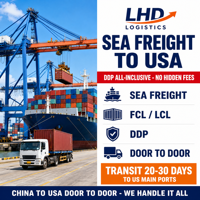 Transit maritime LCL Chine-USA : Service de consolidation, transport de conteneurs et dédouanement