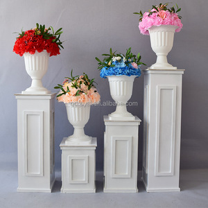 Columna Romana Decorativa para Jardín, Estilo Romántico, Color Blanco, Soporte para <span class=keywords><strong>Flores</strong></span> <span class=keywords><strong>de</strong></span> PVC, para Bodas, Venta al por Mayor <span class=keywords><strong>de</strong></span> Fábrica - Product Image 3