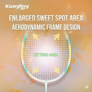 Racchetta da Badminton in Fibra di Carbonio Storm con Asta Ammortizzante, Unisex per Adulti e Bambini, Edizione Chayan Yuese - Product Image 2