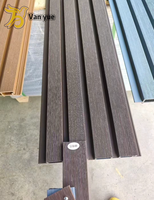 Vente flash - Panneau mural WPC moderne imperméable 219*26mm en matériau PE, facile à installer pour les extérieurs des bâtiments et l'usage domestique