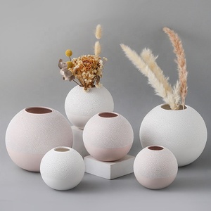 Ybh थोक कस्टम ग्लेज़ेड सिरेमिक और मिट्टी कला डेको <span class=keywords><strong>vase</strong></span> होटल होम ऑफिस सजावट के लिए - Product Image 2