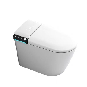 WC intelligent monobloc en céramique avec bidet intégré et chasse automatique, siphon en S - Product Image 1