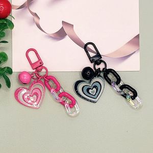 Nouvelle Chaîne Acrylique Cœur Mignon en Plastique – Cadeaux d'Anniversaire pour Filles, Accessoires de Voiture, Pendentif de Sac pour Couples, Porte-clés Élégant - Product Image 2