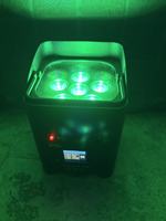 Projecteur LED PAR sans fil à télécommande 6*18W RGB, batterie rechargeable, contrôle DMX512, indice de protection IP33, Ra80, éclairage de scène professionnel