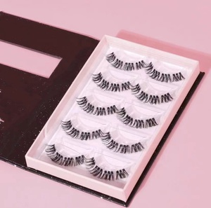 Cụm Lông Mi Giả Tự Dán Trước Không Có Nút Thắt Lông Chồn Mới Cụm Lông Mi Nối Dài Tự Làm Cụm Lông Mi Phân Đoạn 3 Cặp Hoặc 5 Cặp - Product Image 2