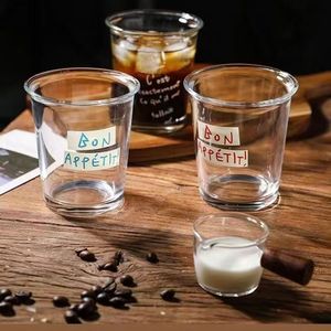 Le Caf Au Lait Glass Cup 450Ml With Lid And Straw For Coffee Milk Tea Drinkware - Product Image 3