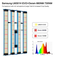 Nouvelle lampe de culture LED KingBrite Samsung LM301H EVO 240W, barre lumineuse pour tente de culture 2 x 2 pieds ou 80 x 80 cm