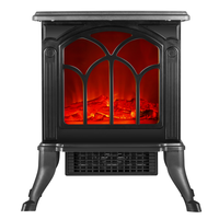 Cheminée électrique avec effet de flamme 3D réaliste, poêle électrique, ventilateur en céramique, chauffage PTC