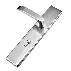Serrure d'entrée anti-rouille en <span class=keywords><strong>inox</strong></span> avec triple pêne dormant, quincaillerie de sécurité professionnelle pour porte d'entrée, ensemble de poignée de serrure mécanique à mortaise - Product Image 3
